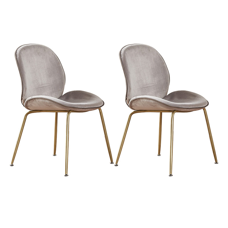 Metal Scandinavian Restaurant Side Chair Matte Finish Wingback Dining Chair