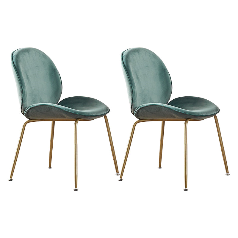 Metal Scandinavian Restaurant Side Chair Matte Finish Wingback Dining Chair