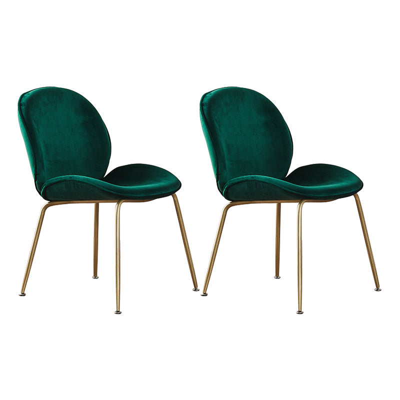 Metal Scandinavian Restaurant Side Chair Matte Finish Wingback Dining Chair