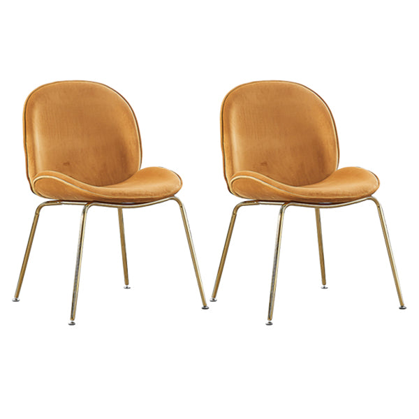 Metal Scandinavian Restaurant Side Chair Matte Finish Wingback Dining Chair