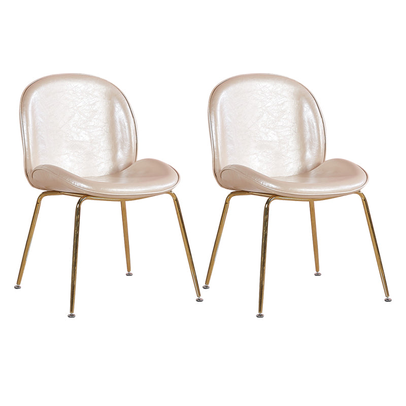 Metal Scandinavian Restaurant Side Chair Matte Finish Wingback Dining Chair