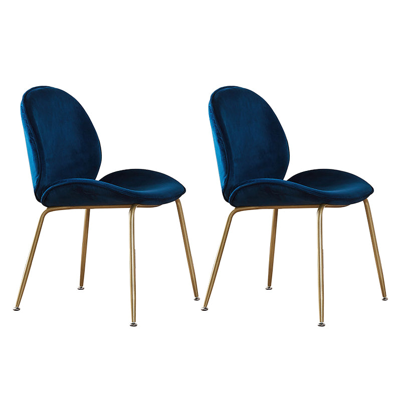 Metal Scandinavian Restaurant Side Chair Matte Finish Wingback Dining Chair