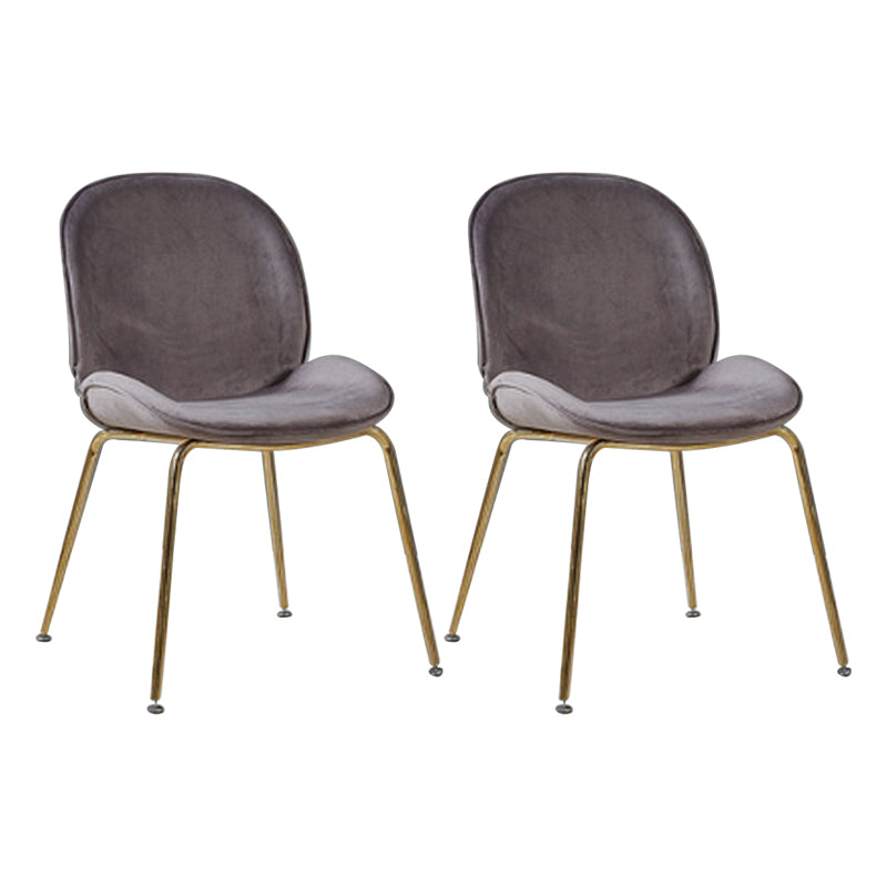 Metal Scandinavian Restaurant Side Chair Matte Finish Wingback Dining Chair