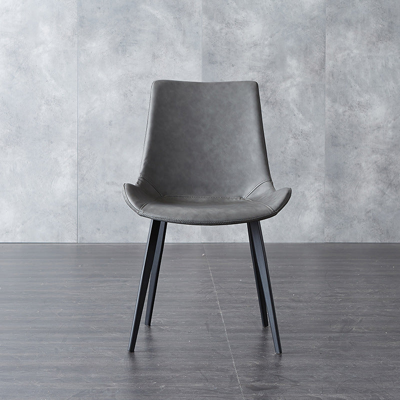 Chaise de cuir en faux cuir de style moderne 20 '' Chaise de restauration Parsons large pour un usage domestique