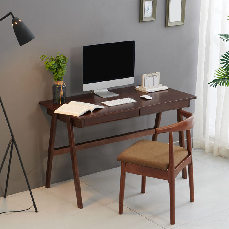 Scandinavian Dining Chair Open Back Side Chair with 4 Wood Legs for Home Use