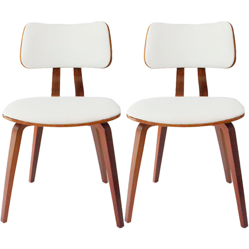 Chaise d'appoint contemporaine à la maison, chaise de salle à manger en bois rembourrée à dossier ouvert