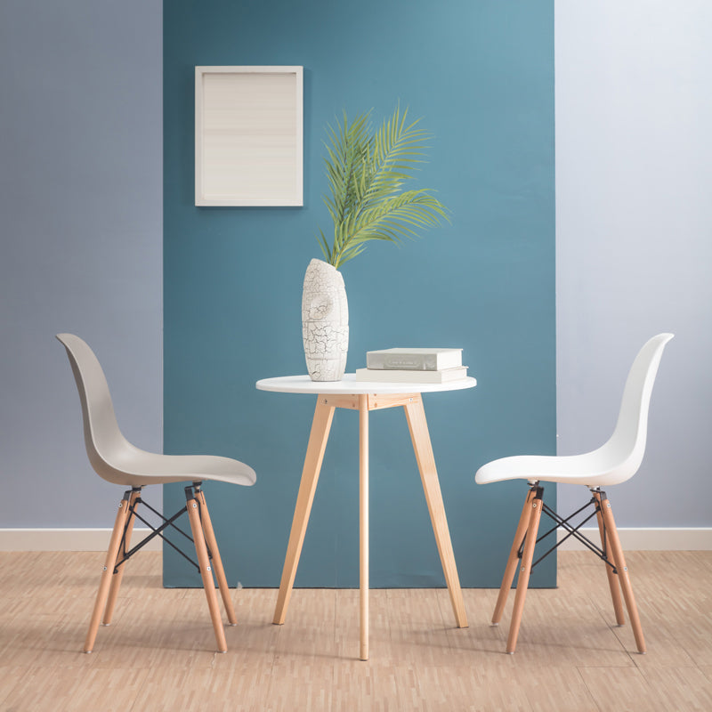 Sedia da sala da pranzo in plastica in stile moderno sedia posteriore solido per cucina