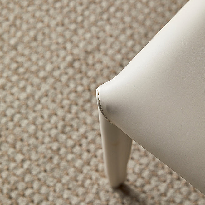 Chaise de salle à manger en cuir de cuisine, chaise d'appoint à oreilles de 32 pouces de hauteur avec 4 pieds en métal