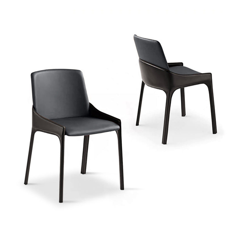 Chaise de salle à manger moderne en métal, chaise d'appoint Parsons de 20 pouces de large pour la cuisine