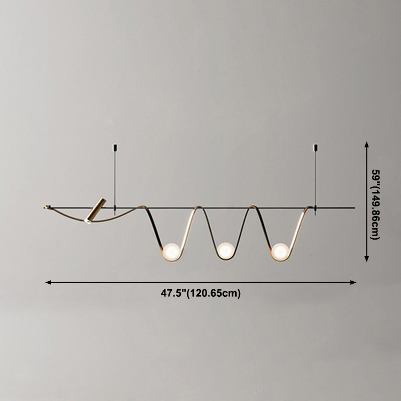 Luci moderne del cilindro del cilindro in globo del lampadario 4 illuminazione in metallo