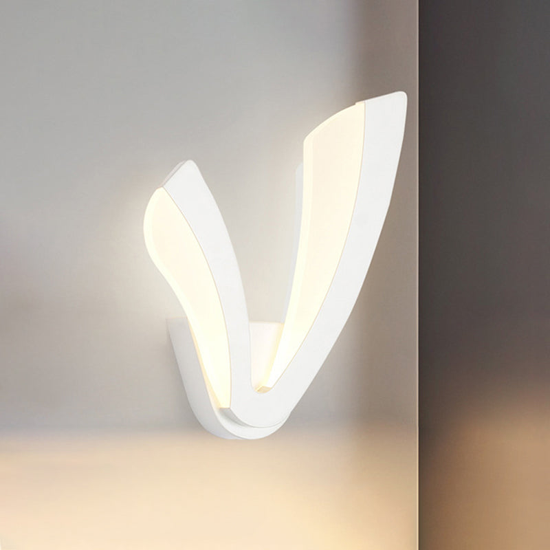 Lampada a parete Minimalista Minimalista Minimalista Sali in ferro battuto Sconce da parete con ombra acrilica