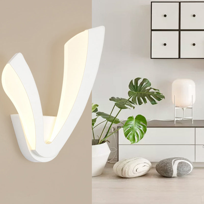 Lampada a parete Minimalista Minimalista Minimalista Sali in ferro battuto Sconce da parete con ombra acrilica