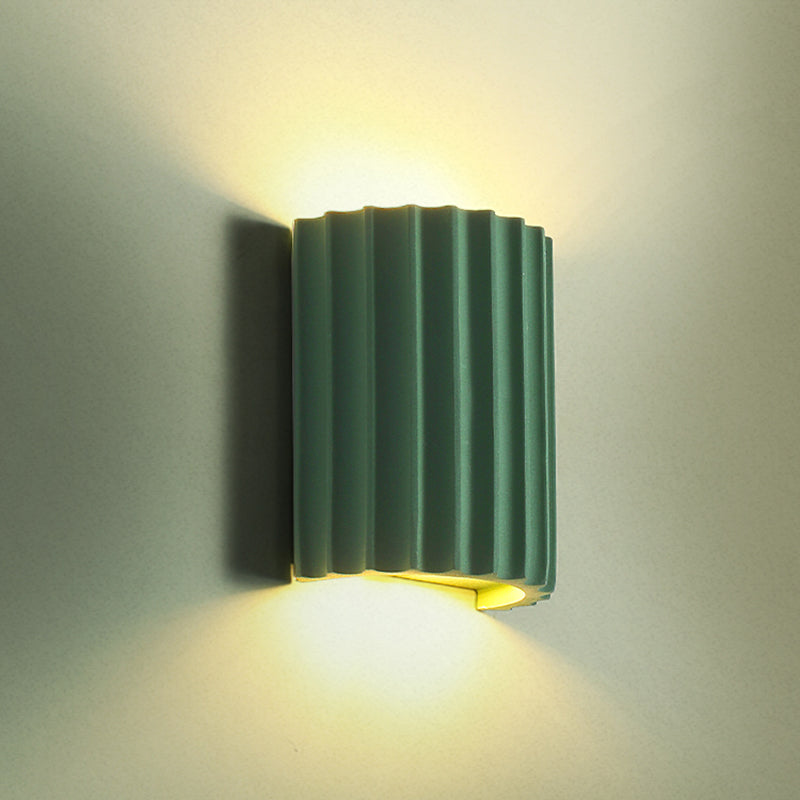 Moderne nordische Makkaronwand-Lampenharzzylindrisch 2-Licht-Wandleuchte für Innenräume