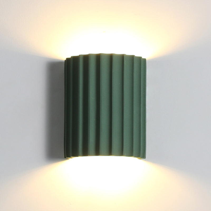 Moderne nordische Makkaronwand-Lampenharzzylindrisch 2-Licht-Wandleuchte für Innenräume