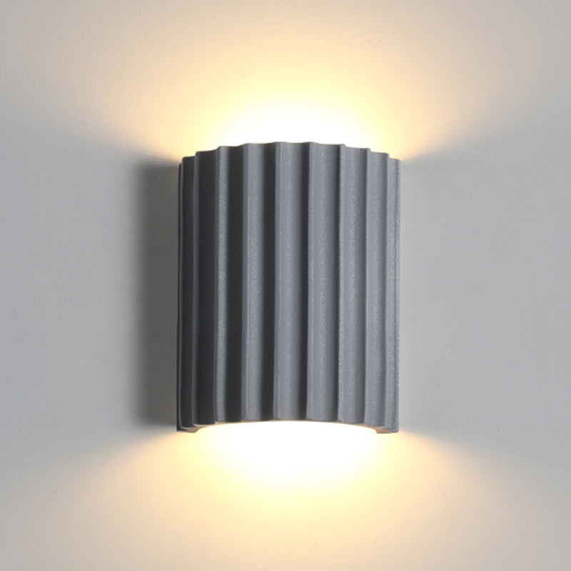 Moderne nordische Makkaronwand-Lampenharzzylindrisch 2-Licht-Wandleuchte für Innenräume