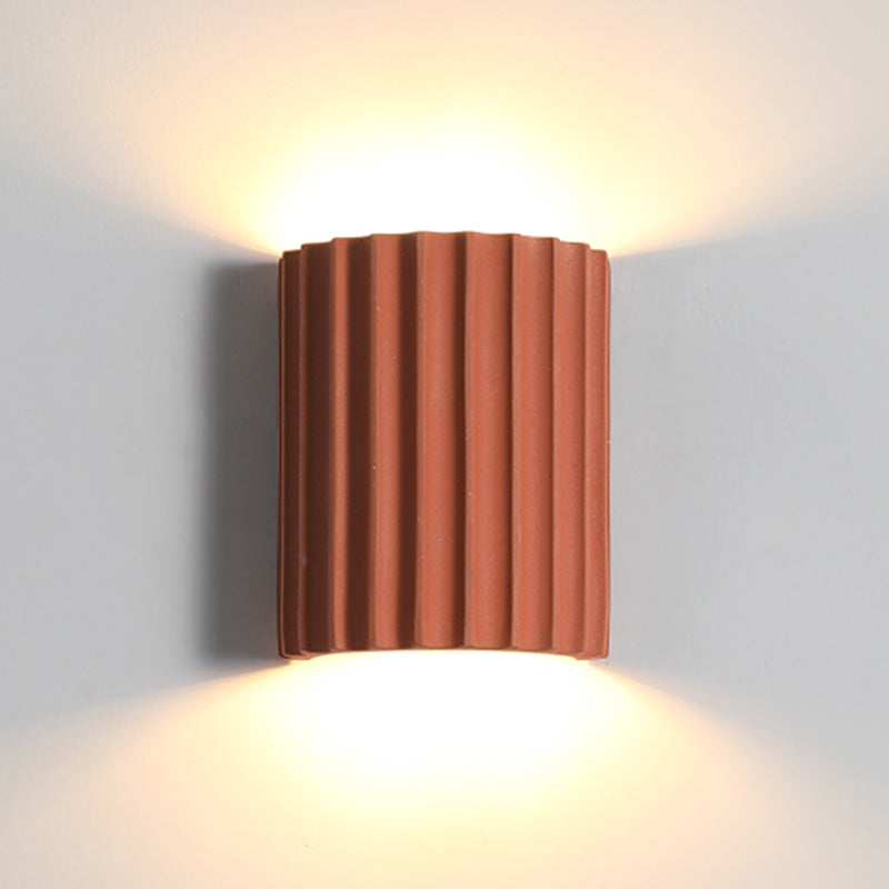 Moderne nordische Makkaronwand-Lampenharzzylindrisch 2-Licht-Wandleuchte für Innenräume