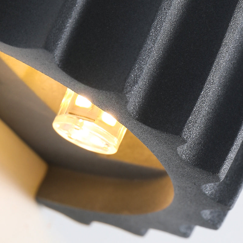 Moderne nordische Makkaronwand-Lampenharzzylindrisch 2-Licht-Wandleuchte für Innenräume