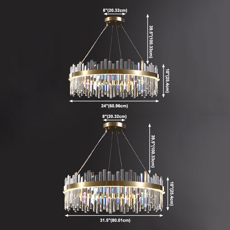 Lampadario geometrico a sospensione a sospensione lampadari di cristallo moderni per sala da pranzo