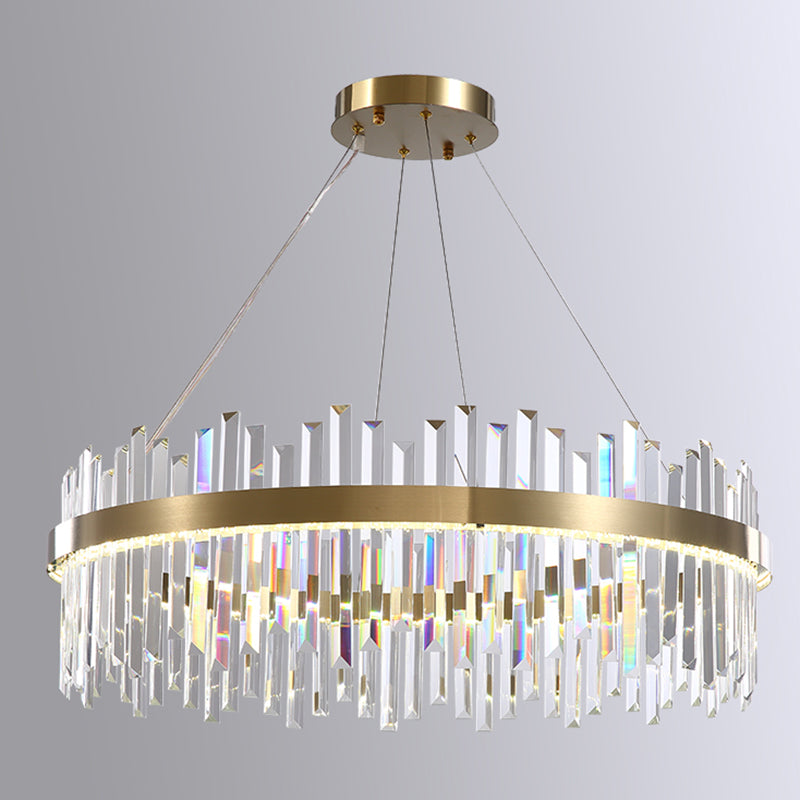 Lampadario geometrico a sospensione a sospensione lampadari di cristallo moderni per sala da pranzo