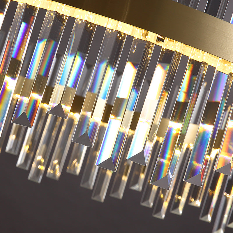 Lampadario geometrico a sospensione a sospensione lampadari di cristallo moderni per sala da pranzo