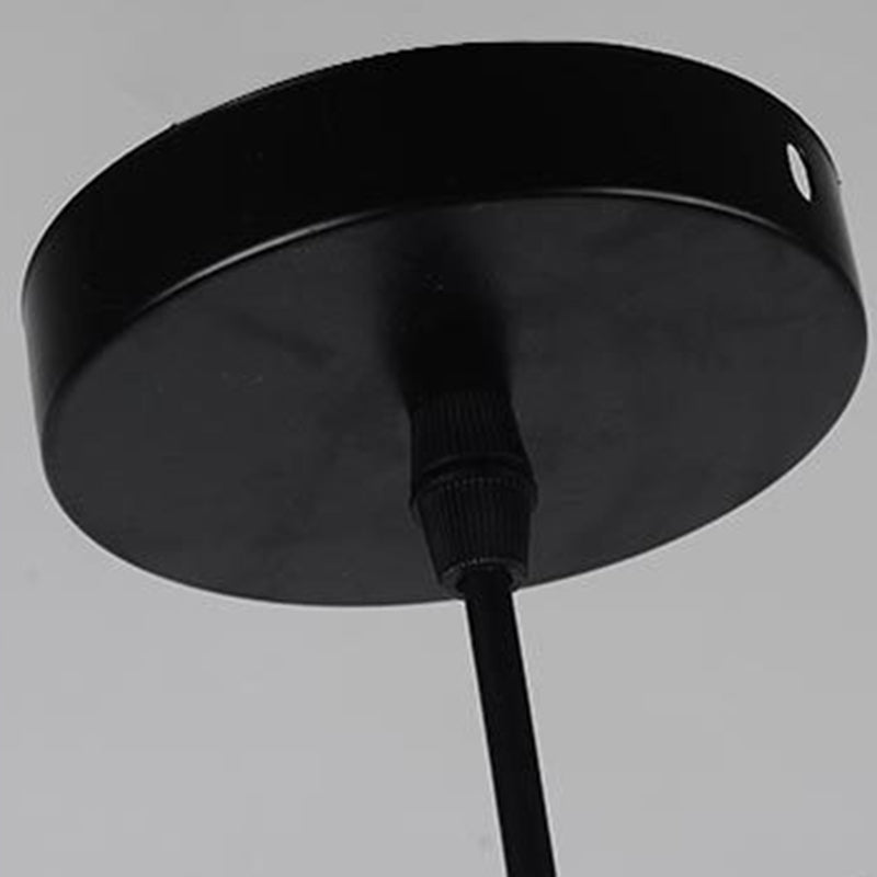 Glass Black Pendant Light in Modern Creative Style Aluminium Globe Hanging Lamp for Interior Spaces