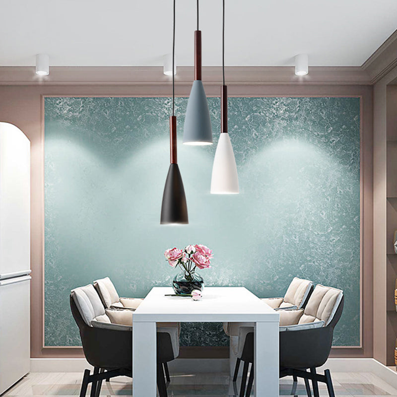 Conical 1-Light Ceiling Pendant Light Modern Style Metal Down Lighting Pendant