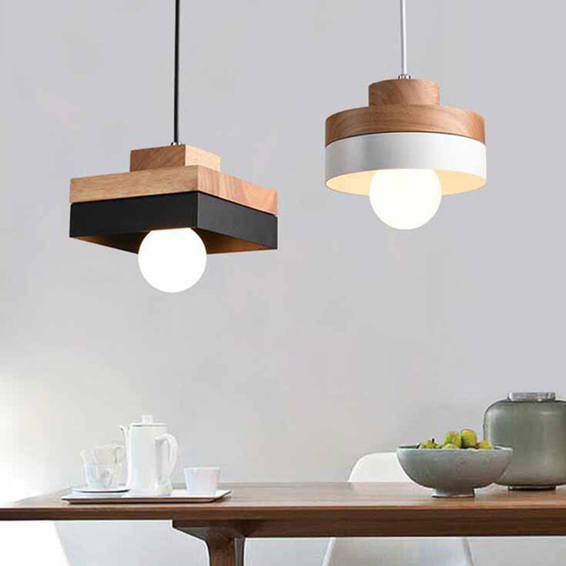 Geometric 1-Light Down Mini Pendant Metal Modern Style Down Lighting Pendant