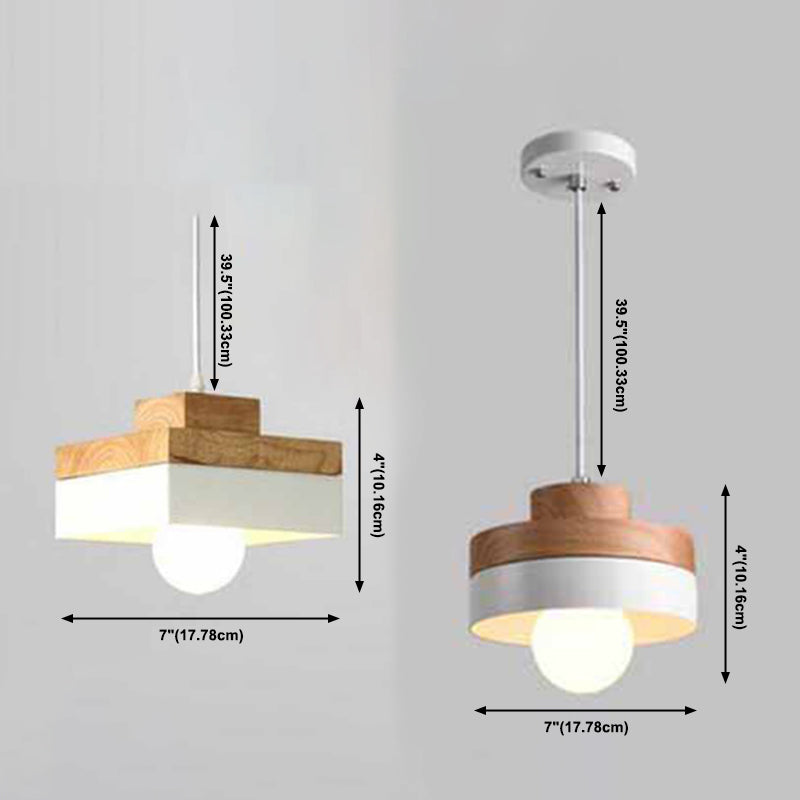 Geometric 1-Light Down Mini Pendant Metal Modern Style Down Lighting Pendant