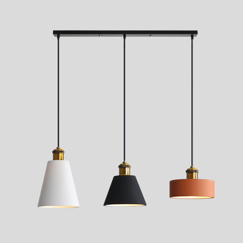 Moderne hanglamp geometrische hanger licht metaalhanglicht in meerdere kleur