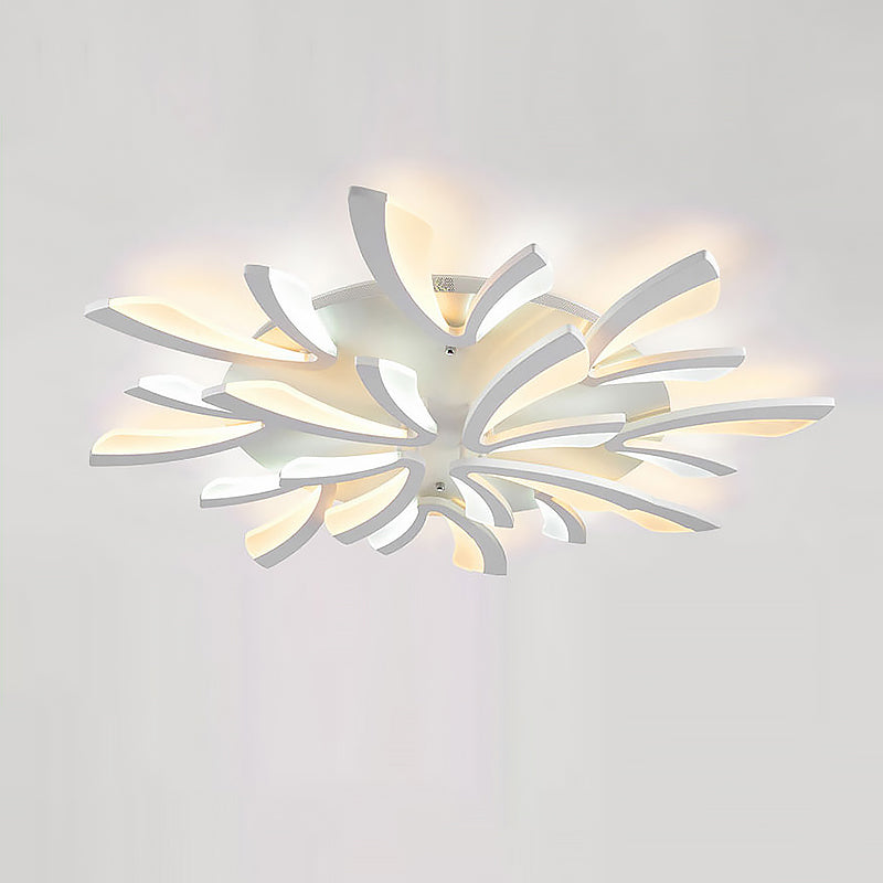 Multi - tête LED encastré salon plafonnier encastré moderne avec abat - jour acrylique