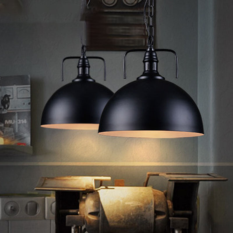 Plafondhangende lamp met metalen schaduw voor eetkamer woonkamer