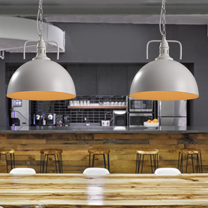 Plafondhangende lamp met metalen schaduw voor eetkamer woonkamer