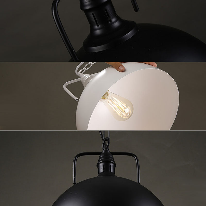 Plafondhangende lamp met metalen schaduw voor eetkamer woonkamer