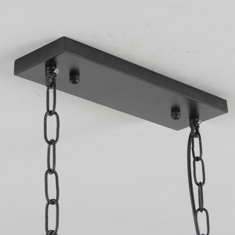 Modern Style Cylinder Chandelier Light Glass 3 Lights Hanging Ceiling Light