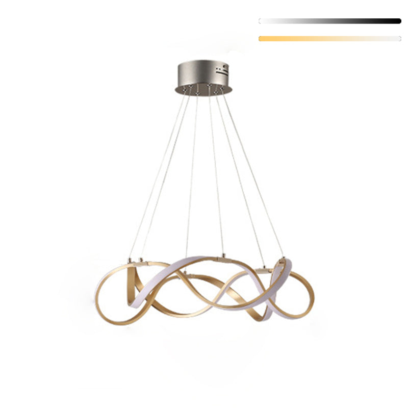 Multi Lights Aluminum Chandelier Lighting Fixtures Modern Style Multi-Tier Pendant Light