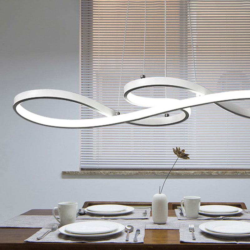 Luz de colgante de suspensión de torcedor de lámpara de aluminio de 1 luces