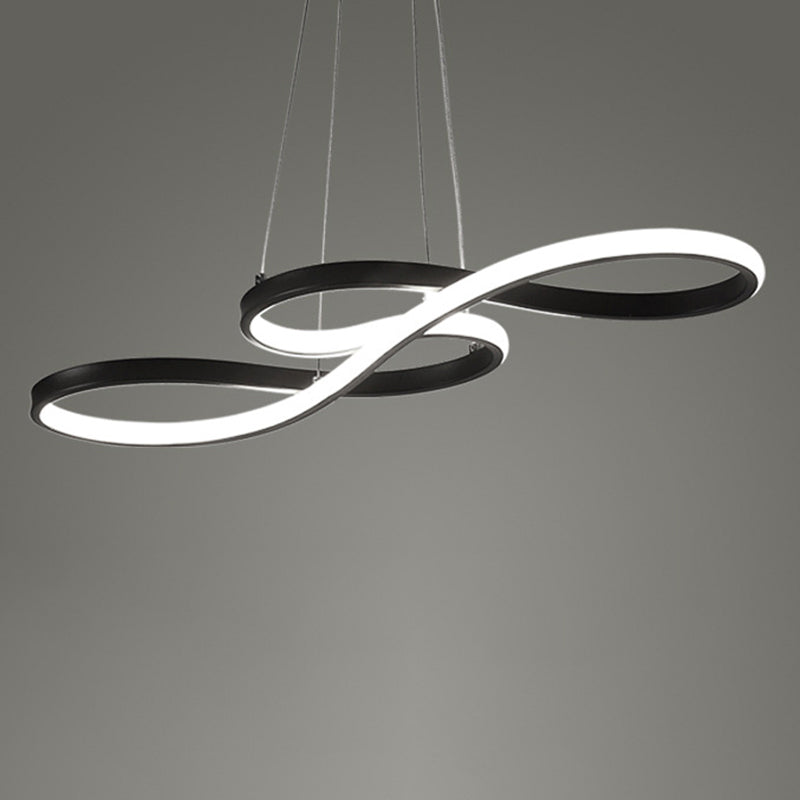 Luz de colgante de suspensión de torcedor de lámpara de aluminio de 1 luces