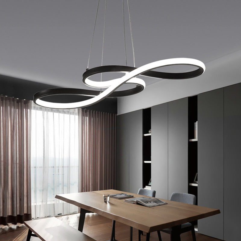 Luz de colgante de suspensión de torcedor de lámpara de aluminio de 1 luces