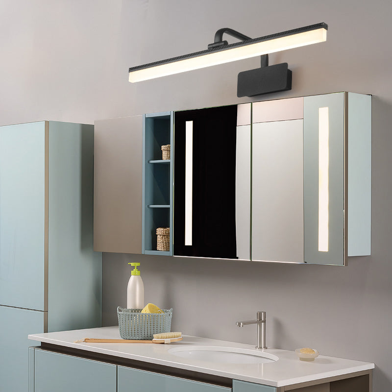 Éclairage de mur de miroir de style simple de style simple à 1 lumière