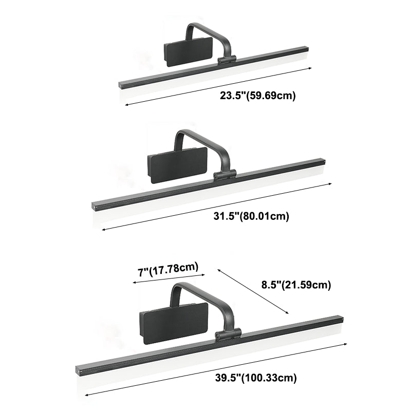 Éclairage de mur de miroir de style simple de style simple à 1 lumière