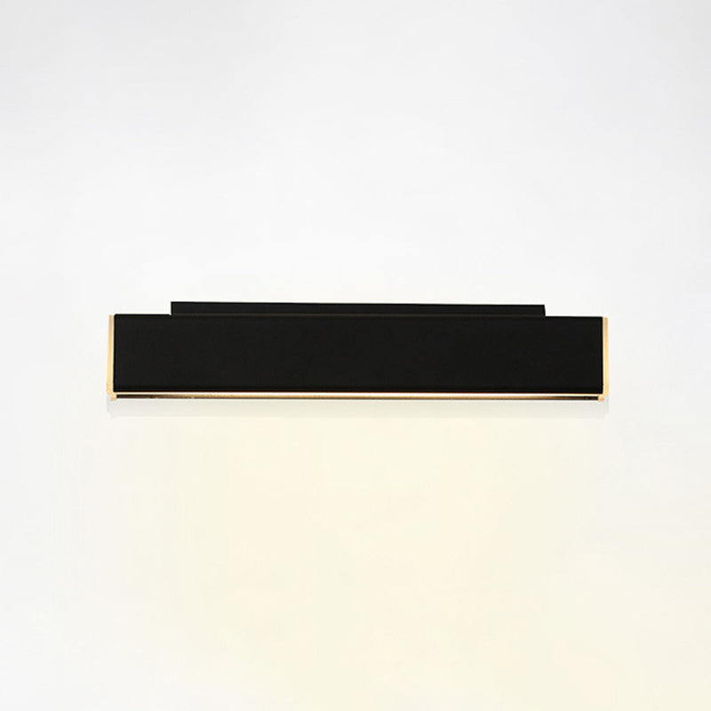 Acryl schwarzer LED -Wandleuchten im modernen prägnanten Stil Aluminium rechteckig rotierbare Wandlampe