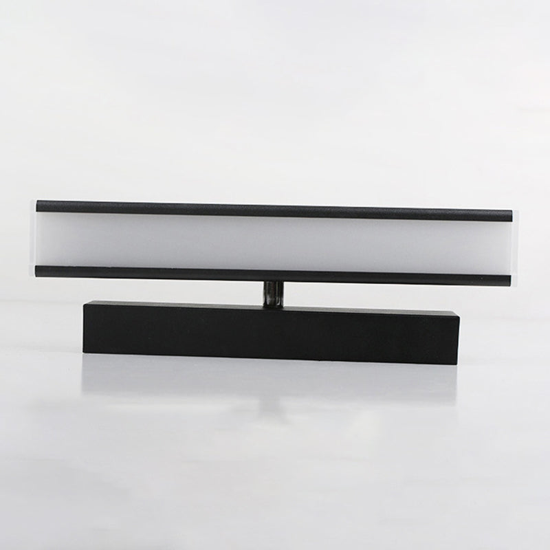 Acryl schwarzer LED -Wandleuchten im modernen prägnanten Stil Aluminium rechteckig rotierbare Wandlampe