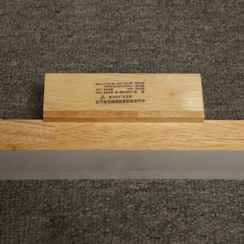 Metal Linear Shade Mirror Wall Lights Modern 1 Head Wall Mount Fixture in Brown