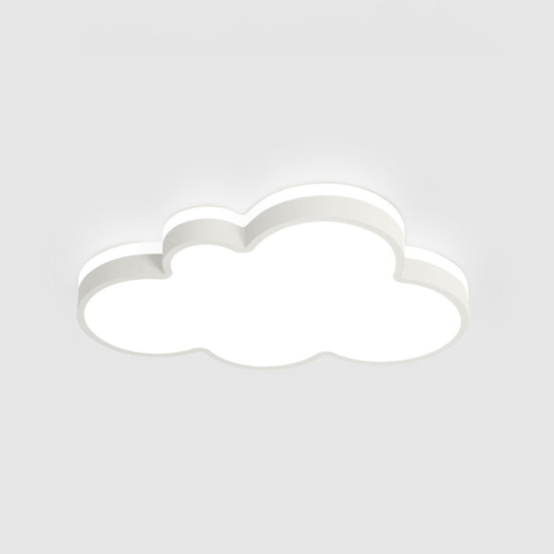 Lámpara de techo de macarrón de hierro forjado, montaje empotrado LED de nube acrílica, estilo nórdico moderno, para dormitorio