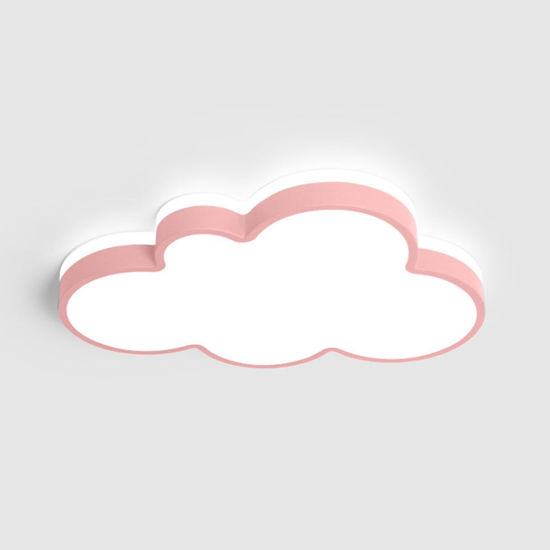 Lámpara de techo de macarrón de hierro forjado, montaje empotrado LED de nube acrílica, estilo nórdico moderno, para dormitorio