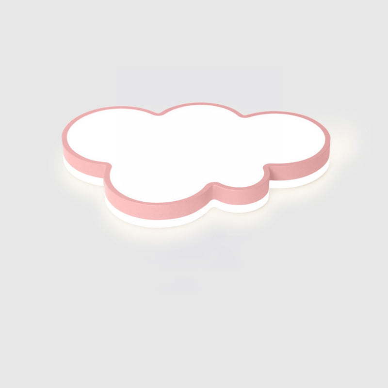 Lámpara de techo de macarrón de hierro forjado, montaje empotrado LED de nube acrílica, estilo nórdico moderno, para dormitorio