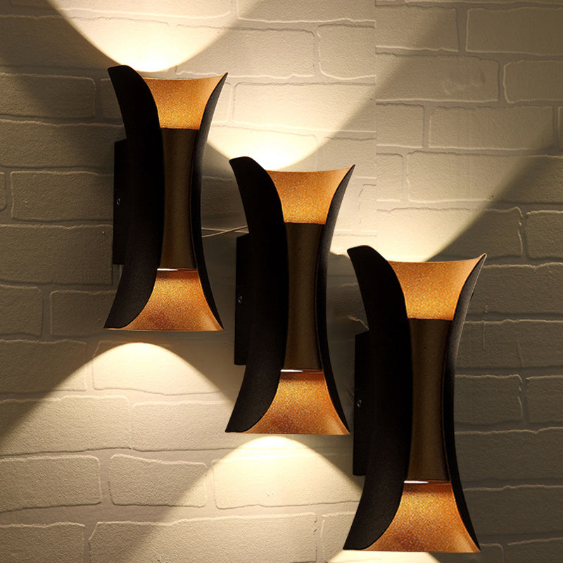 Curl 2 Lights Flush Wandleuchter Aluminium Moderner Wandbeleuchtung mit Wandleuchten