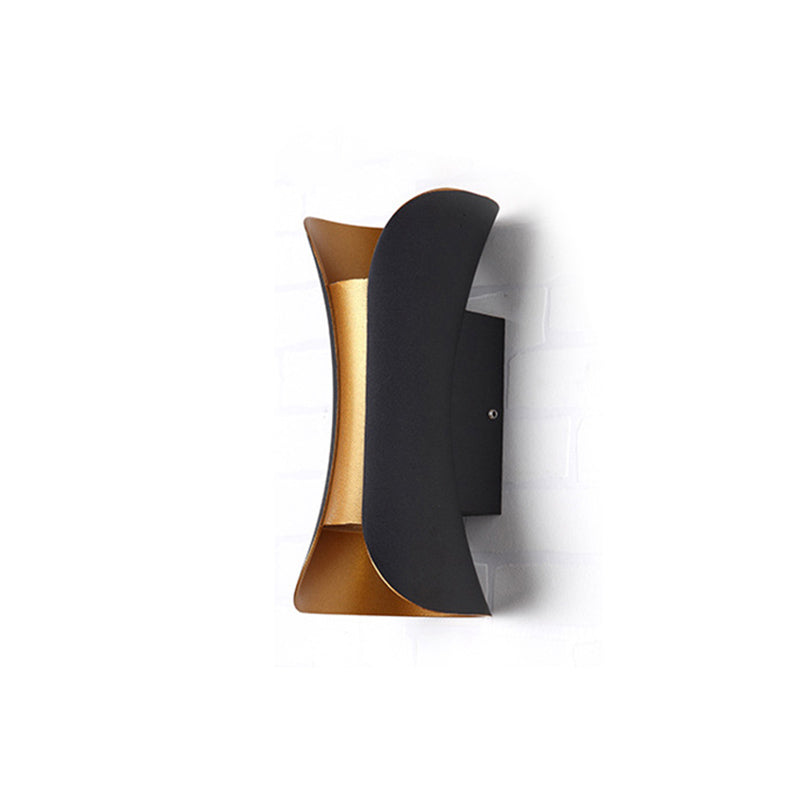 Curl 2 Lights Flush Wandleuchter Aluminium Moderner Wandbeleuchtung mit Wandleuchten