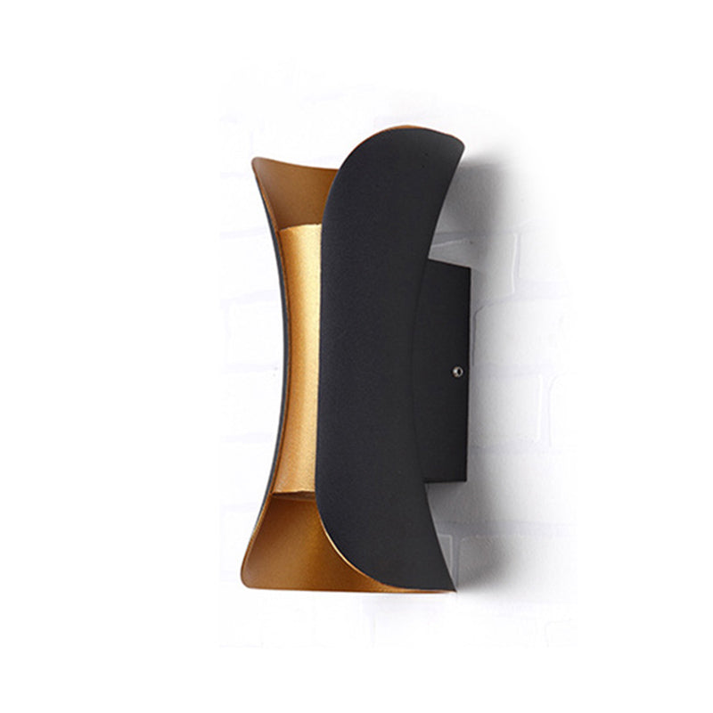 Curl 2 Lights Flush Wandleuchter Aluminium Moderner Wandbeleuchtung mit Wandleuchten