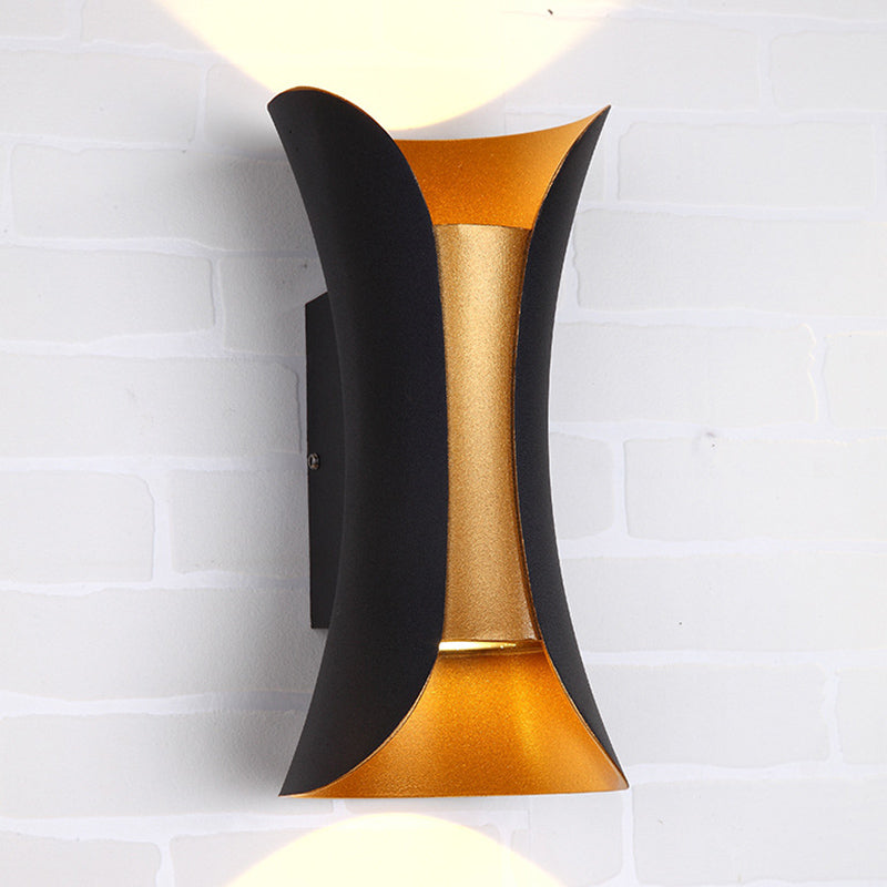 Curl 2 Lights Flush Wandleuchter Aluminium Moderner Wandbeleuchtung mit Wandleuchten